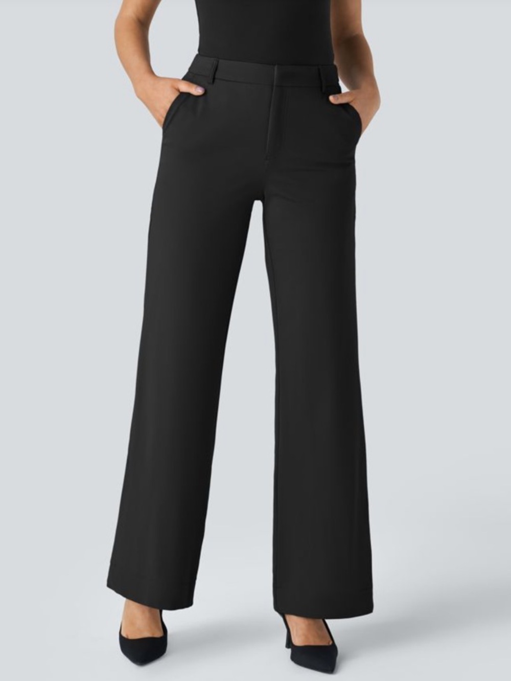 Halara Flex™ Mid Rise Pocket Straight Leg Work Pants XL Reg